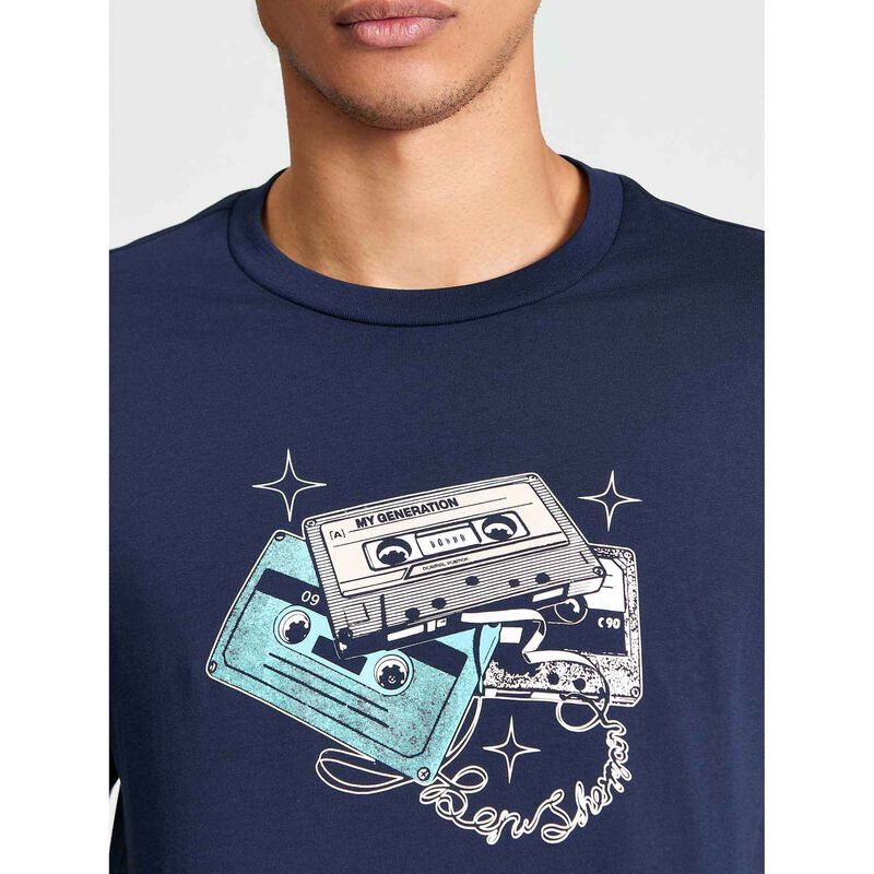 Ben Sherman Cassette Stack T-Shirt image number 2